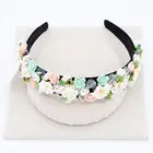 Custom Logo Headbands Hairband Korean Women Flower Kids Girls Hair Accessories Floral Headband For Baby