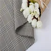 China wholesale polyester viscose 80/20 twist spun check suiting fabric for mens suits
