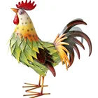 hand painting other iron figure art metal Rooster Home Decor