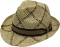 Fedora Hat Paper Braid 2''brim Fashion Hat