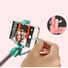 2017 8pin interface cable control selfie stick with mirror