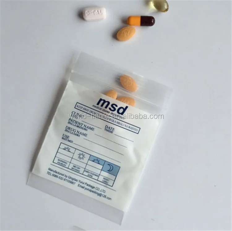 LDPE Medicine Tablet Bag Medicine Envelope Dispensing Plastic Pill Ziplock  Bags - China Nigeria Medicine Bag, LDPE Zip Lock Bag