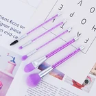 Fashion Go Hiking 5pcs Magic Lavender Crystal Handle Compact Blender Makeup Brush