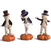 Resin Crafts Creative Pumpkin Music Dance Mummy Statue Halloween Car Decoration Children's Toys