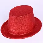 Factory promotional colorful men fedora breathable red flat round sun beach top hat for men and ladies