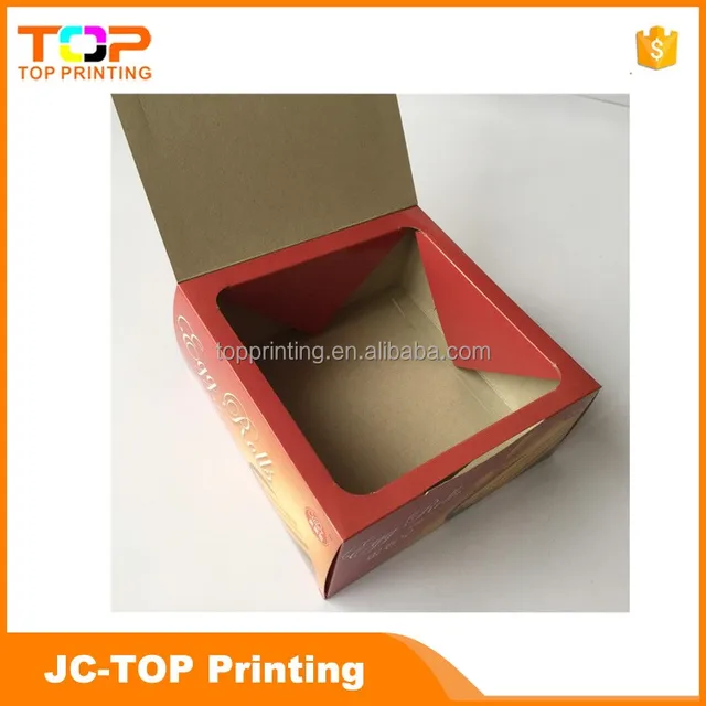 origami disposable folding cake paper box packaging