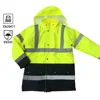 Winter parka coat men reflective safety clothing