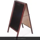 Double sided A frame wooden coffee menu board a frame blackboard chalk