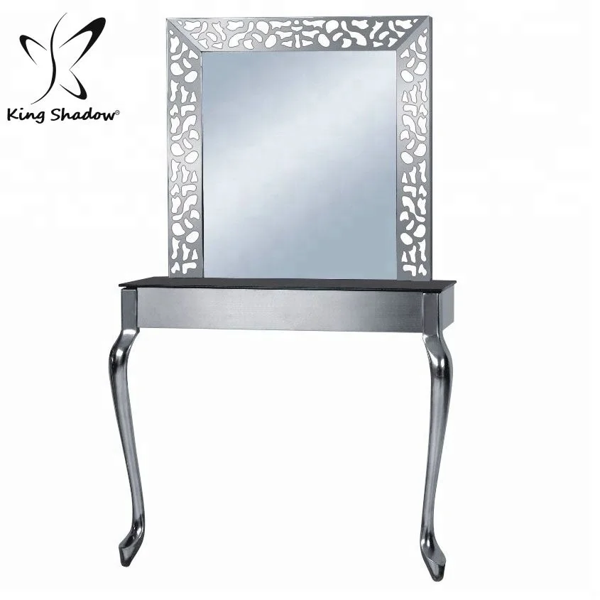 New Style Hairdresser Styling Mirror Led Furniture Guangzhou Salon