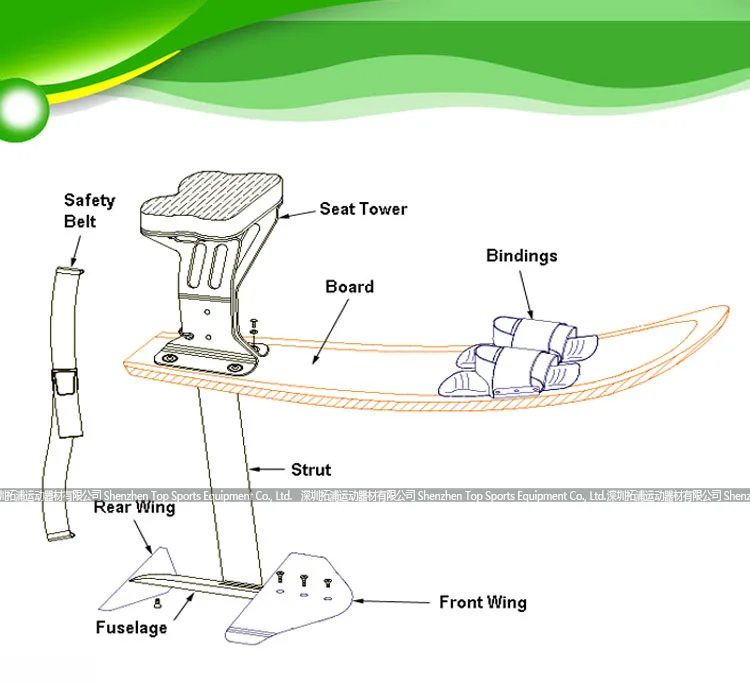EPS epoxy foam hydrofoil surfboard, hydrofoil kite board, View