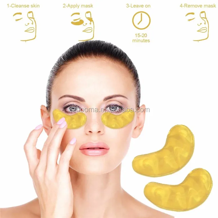 Hot Sale 24K Gold Crystal Collagen Eye Mask Gel Eye Mask