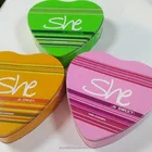 2016 fancy heart-shaped tin box can design their own patterns