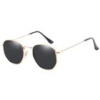 61519 Superhot Eyewear Hexagonal Sun glasses Round Metal Shades Men Women Fashion Sunglasses