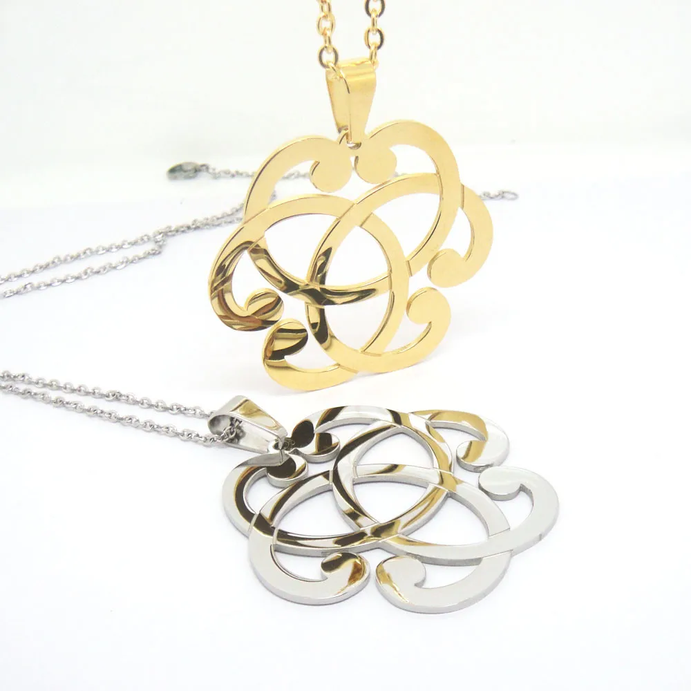Trendy Stainless Steel European Style Big Size Celtic Jewelry Pendant