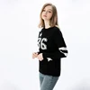 New Arrival Women's Computer Knit Jacquard Cashmere Wool Sweater