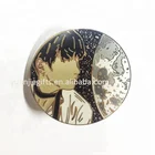 Epoxy metal lapel pin,dome resin metal name badge,epoxy nameplate