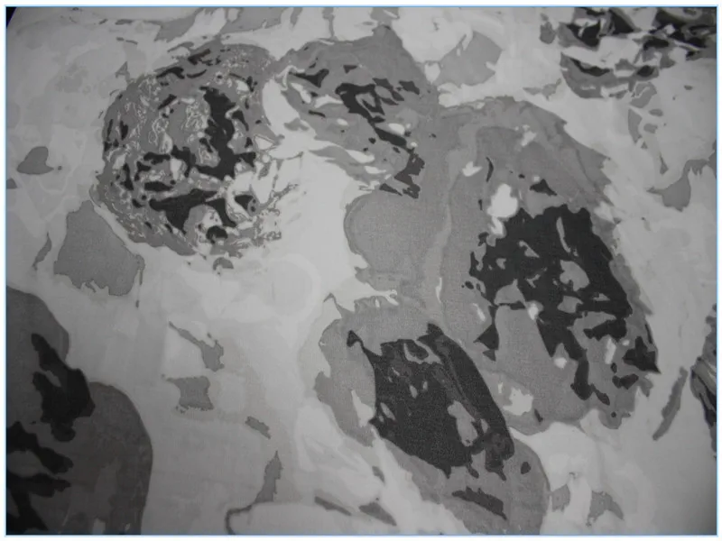 cashmere chinese ink painting print ITY chiffon fabric