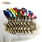 Hot sale Full Size WW2 British Military bronze Star Medal With Ribbon
