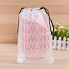 Promotional Transparent PVC Underwear Packaging Bag with string,Drawstring Towel Bag