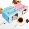 High Quality Carton Brown Uv Coating Round Rectangle Cupcake Easy Folding 4 Pc Packaging Custom Wedding Cake Box