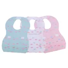Customized Disposable non-woven Baby Bandana Bibs with printing