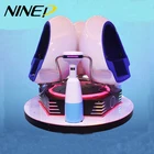 China Amazing virtual reality video games 9d vr station cinema with 3 blue egg seats