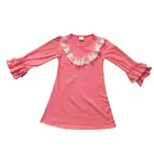 Baby Girls Shirts Lace Long Sleeve Ruffle T Shirt Wholesale Children's Boutique Clothing
