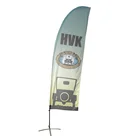 Textile Polyester Feather Flag Promotional Usage Advertising Exhibition Event Outdoor Flying Beach Flag Banner Stand