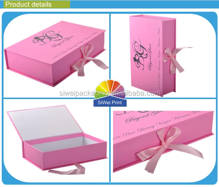fashion design cosmetic paper packing box packaging box with pvc