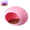 Portable Indoor Cute Design Egg Shape PP Plastic Cat Dog House/