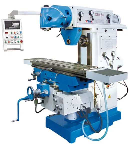 X6436 knee type rotary head universal milling machine, View universal