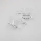PS clear plastic tea wine beer tasting cup with handle