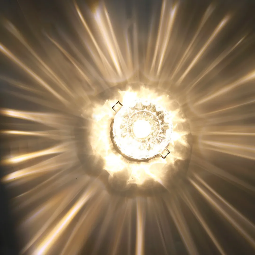 Exquisite 3W LED Modern Crystal Ceiling Light Fixture Lamp Lighting