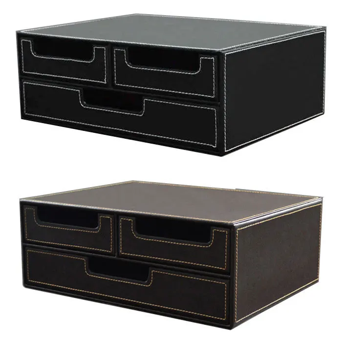 Leather stationery bo / gift bo / household storage bo / gift bo