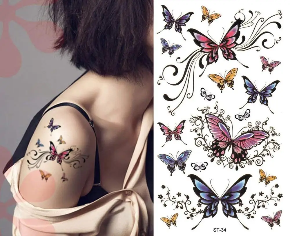 Butterfly Tattoo Free Tubes Look Excite And Delight