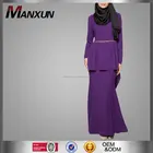 Fashion beading baju kurung 2016 high quality malaysia baju kurung purple baju kurung
