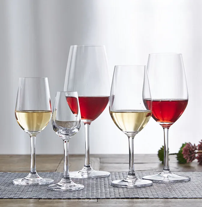 High Quantity Crystal Wine Glass Clear Goblet Oem Manufacture Factory Provide Glass Cup With Stem For Drinking Wine