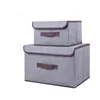 Charmcci 400812 Fashion spinning cotton linen two pieces folding fabric large home storage box