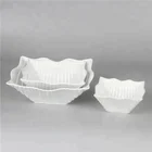 Custom Ceramic Dinner Set White Porcelain Dinnerware