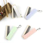 Simple design portable folding stainless steel comb with mirror