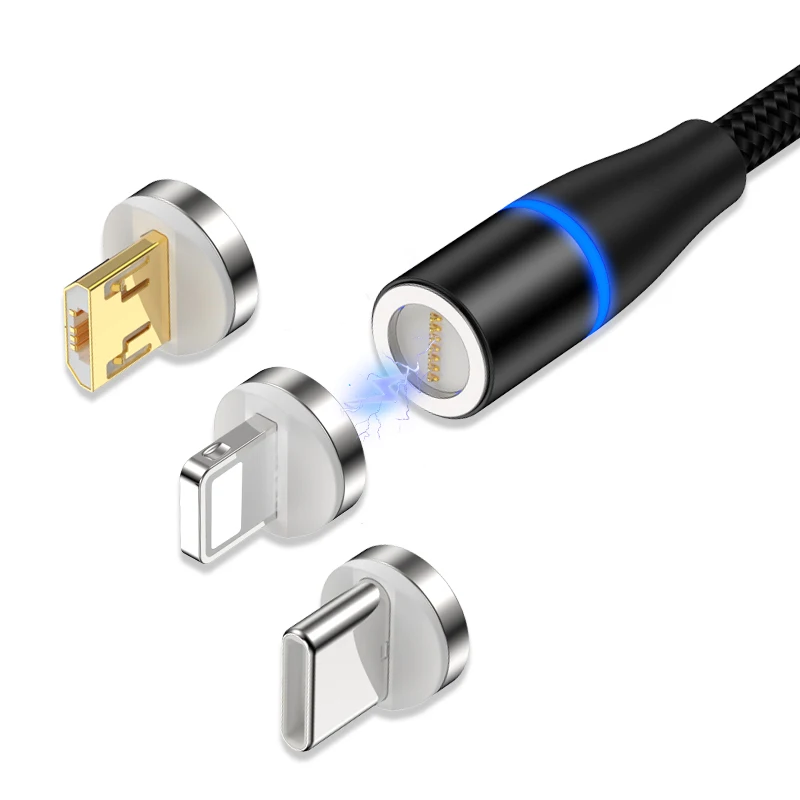 Alibaba best sellers 3 in 1 Connectors cable usb magnetic For Iphone And Android - ANKUX.COM