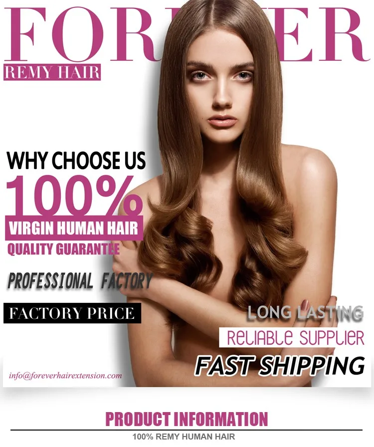 Forever High Quality Full Cutical Cheap 8 To 26 Inch 100 Remy