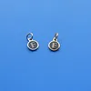 8mm tags small round jewelry, if metal tags for earring golden