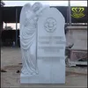 Cross And Flower Design Headstone