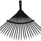 22 tine or teeth types grass retractable plastic garden rake or agriculture farming rake use for sweeping leaves