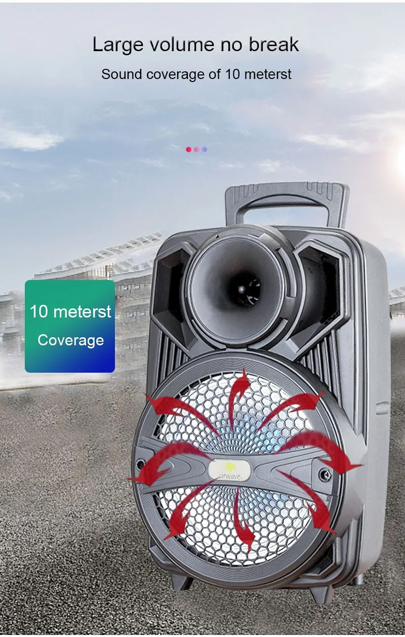 New Arrival Portable Wireless Party Speaker With Bluetooth USB Remote Control Party Bluetooth Speaker - ANKUX.COM