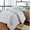 King Size 233TC Cotton Cover White Solid Goose Down Feather Comforter Duvet Set