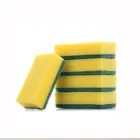 Kitchen PU Foam Cleaning Dish Sponge With Green Scouring Pad