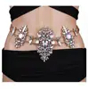 Fashion rhinestone gem diamond bikini belly dance waist body jewelry chain