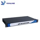 1U Rack Network Server Intel 3855u Dual Core 6 Ethernet Ports Linux Rackmunt Cloud Computer Support AES-NI